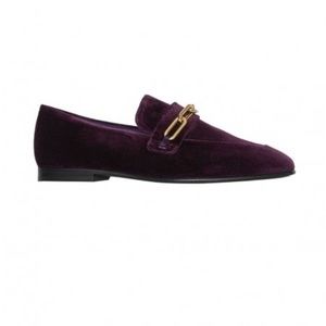 Burberry velvet loafers